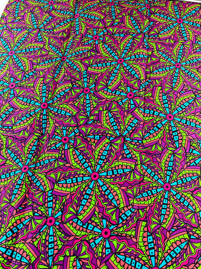 African Fabric/African prints/ Ankara fabric/ African wax/ Pink African fabric/ African fabric per yard/ wholesale