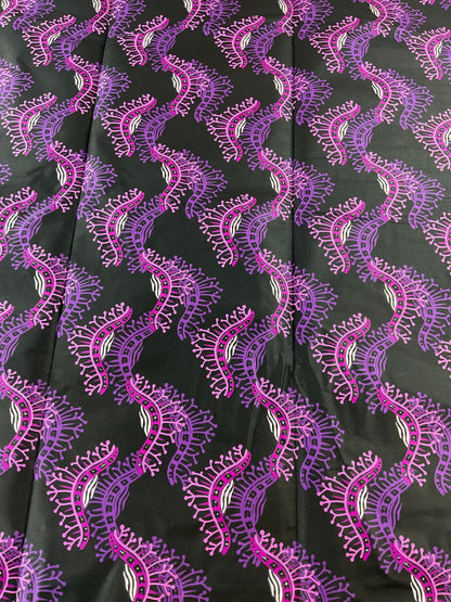 African Fabric/African prints/ Ankara fabric/ African fabric per yard/ African fabric for crafts/ African fabri/DK17/Purple Fabric