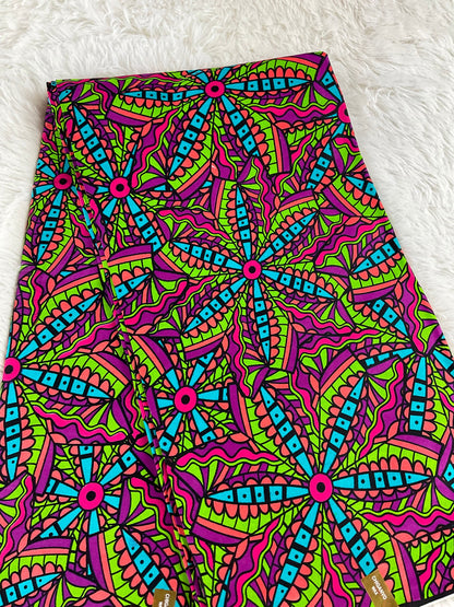 African Fabric/African prints/ Ankara fabric/ African wax/ Pink African fabric/ African fabric per yard/ wholesale