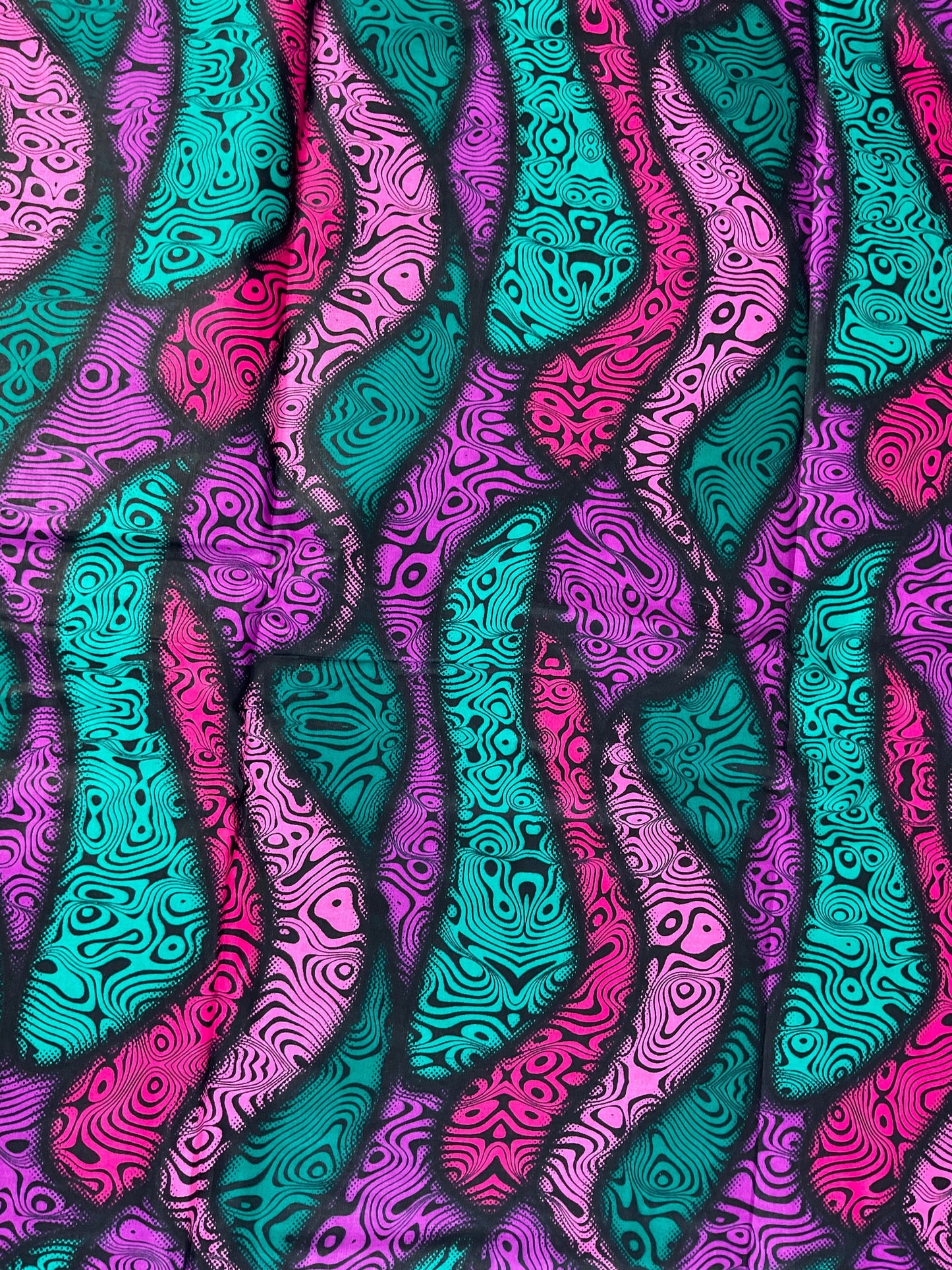 African Fabric/African prints/ Ankara fabric/ African fabric per yard/ Pink and Teal Fabric/FG09