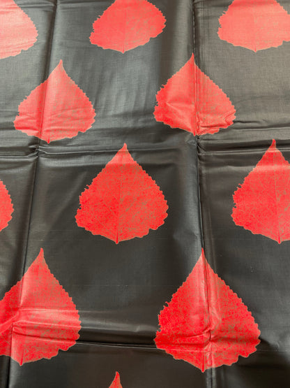 Black and Red African fabric/African print/ Wax print/ African headwrap/ African fabric for crafts/ African fabric 6 yards/African /MK1000