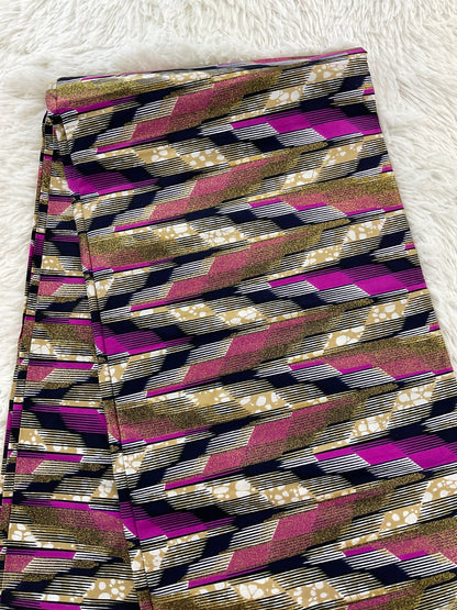African Fabric/African prints/ Ankara fabric/ African wax/Hollandais/African fabric/ Pink and Green Color/African Fabric/MK439