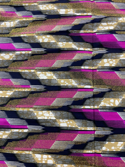 African Fabric/African prints/ Ankara fabric/ African wax/Hollandais/African fabric/ Pink and Green Color/African Fabric/MK439
