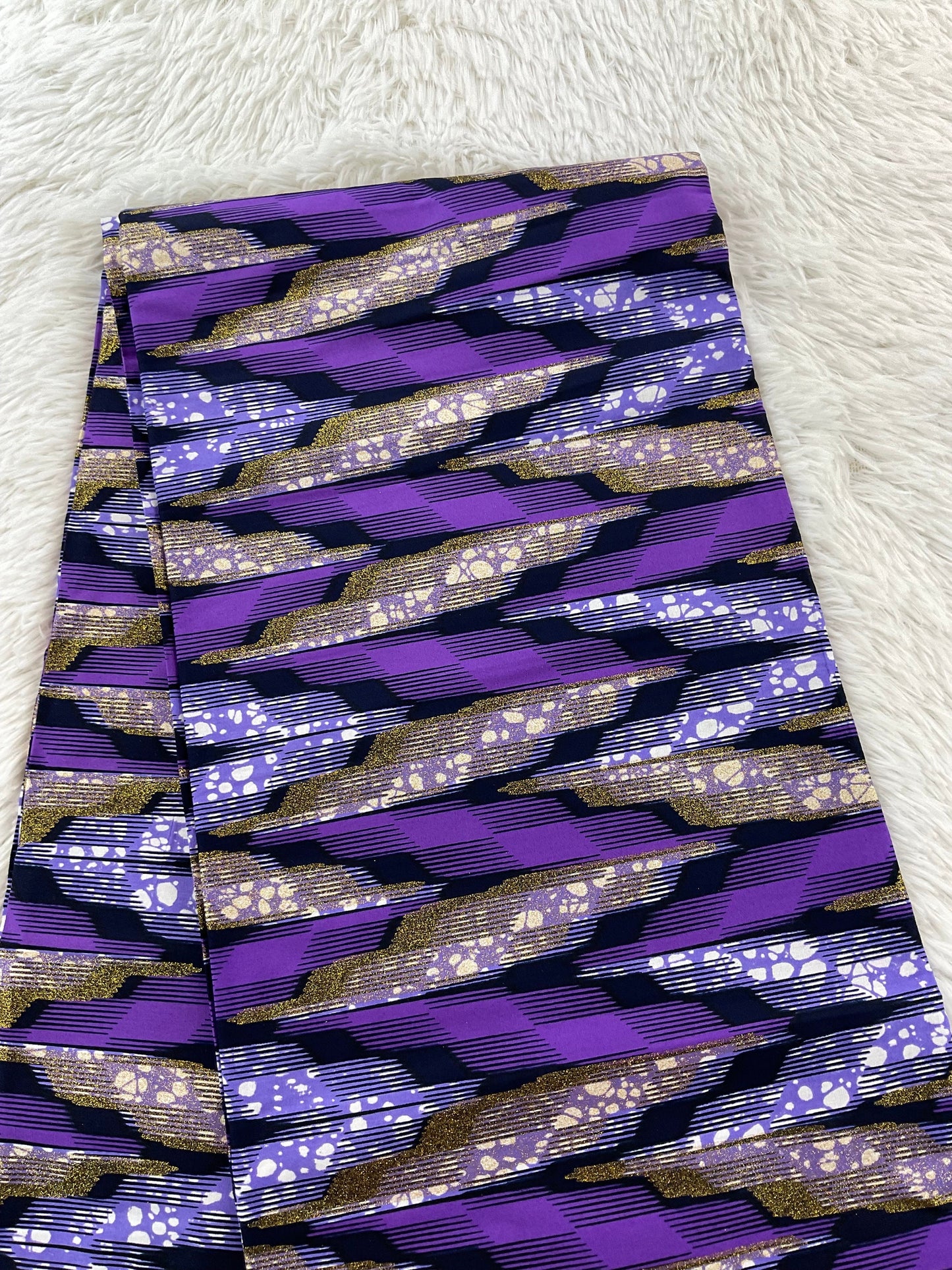 African Fabric/African Prints/ Ankara fabric/ African wax/Hollandais/ Purple andGold African fabric/MK191/Ankara Fabric By The Yard/Wax Fabr