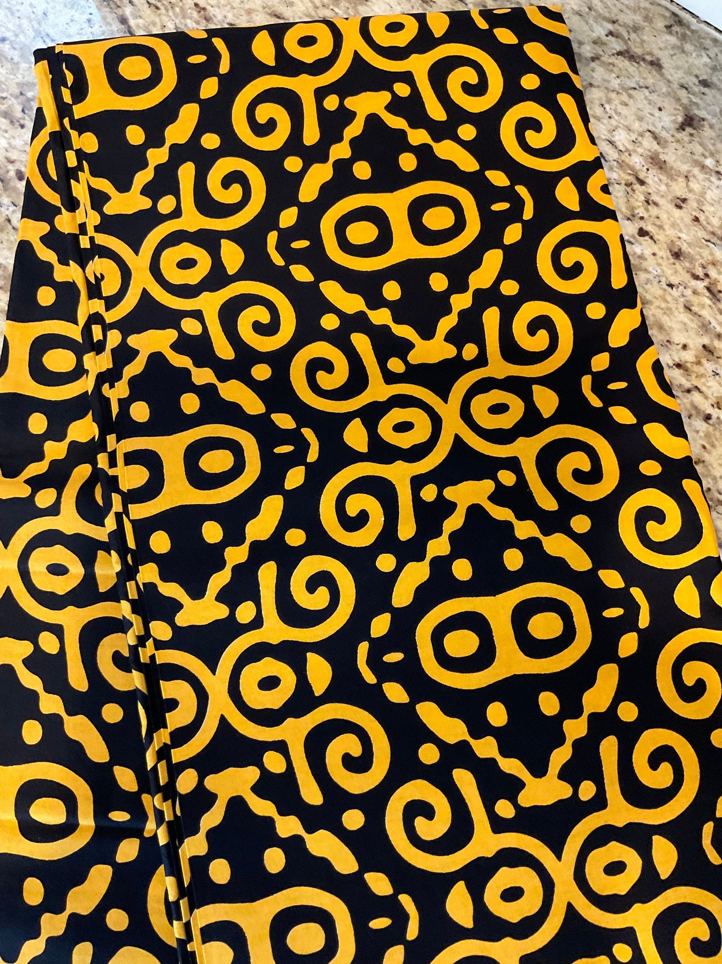 African Fabric/African prints/ Ankara fabric/ African fabric per yard/ African fabric for crafts/ African fabri/FG66/Black and Gold Fabric