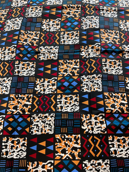 African Fabric/African prints/ Ankara fabric/ Wax print for dress/ African fabric for crafts/ African fabric for quil/MK503