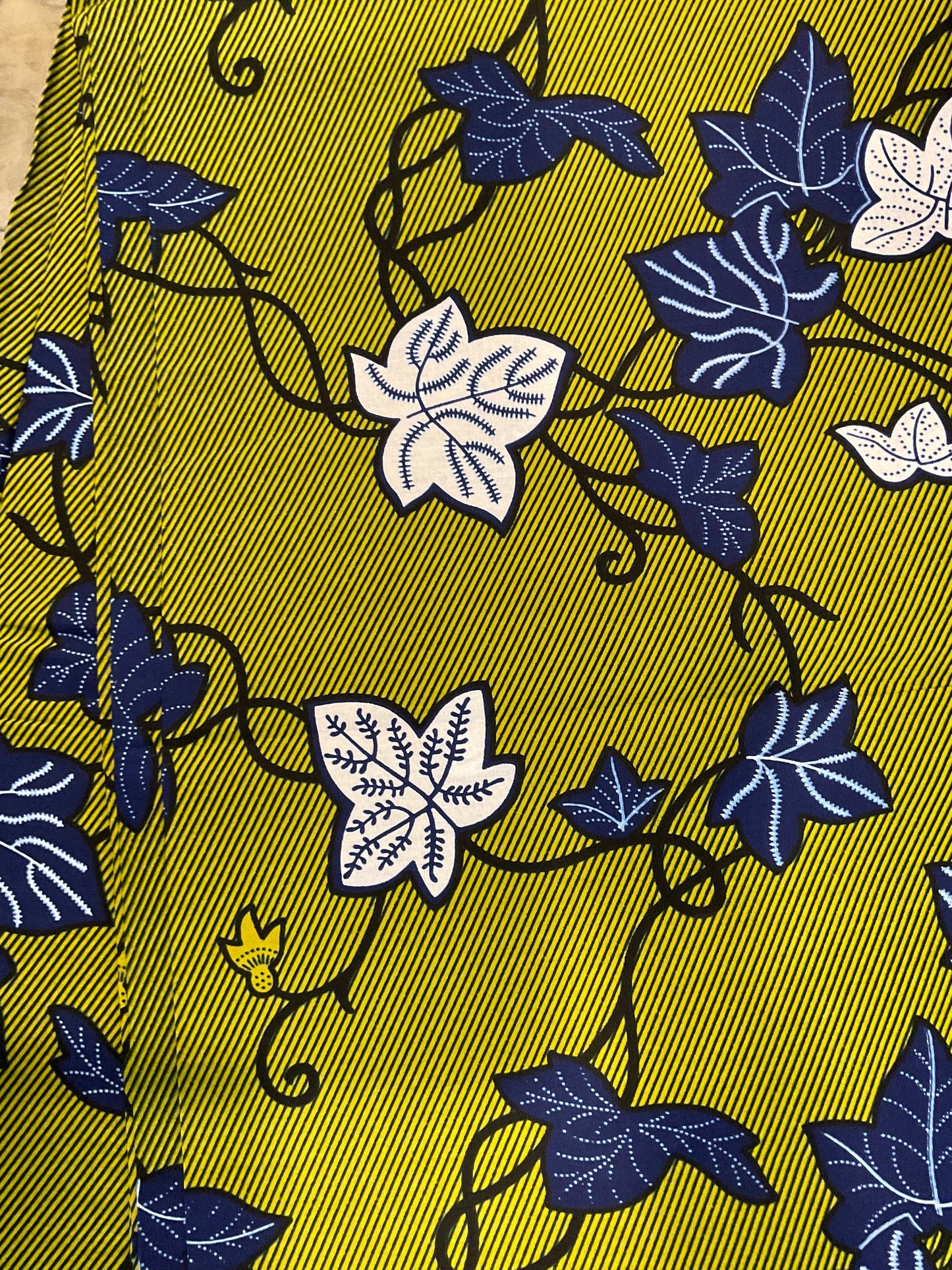 African Fabric/African prints/ Ankara fabric/ African wax/Hollandais/MK171/Green White Blue Fabric/