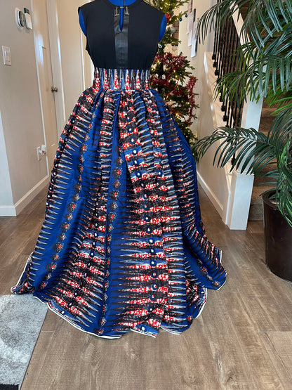 African Skirt/Ankara Skirt/Maxi Skirt/VA55