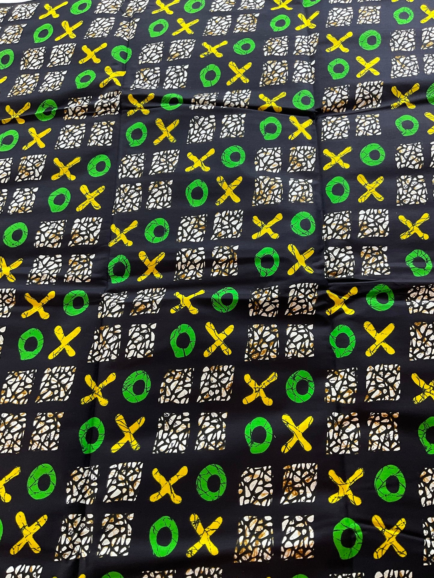 African Fabric/African prints/ Ankara fabric/ African wax/Hollandais/ African fabric/ African fabric 6 yards/FG99/Black and Green Fabric