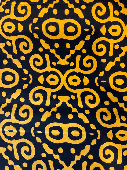 African Fabric/African prints/ Ankara fabric/ African fabric per yard/ African fabric for crafts/ African fabri/FG66/Black and Gold Fabric