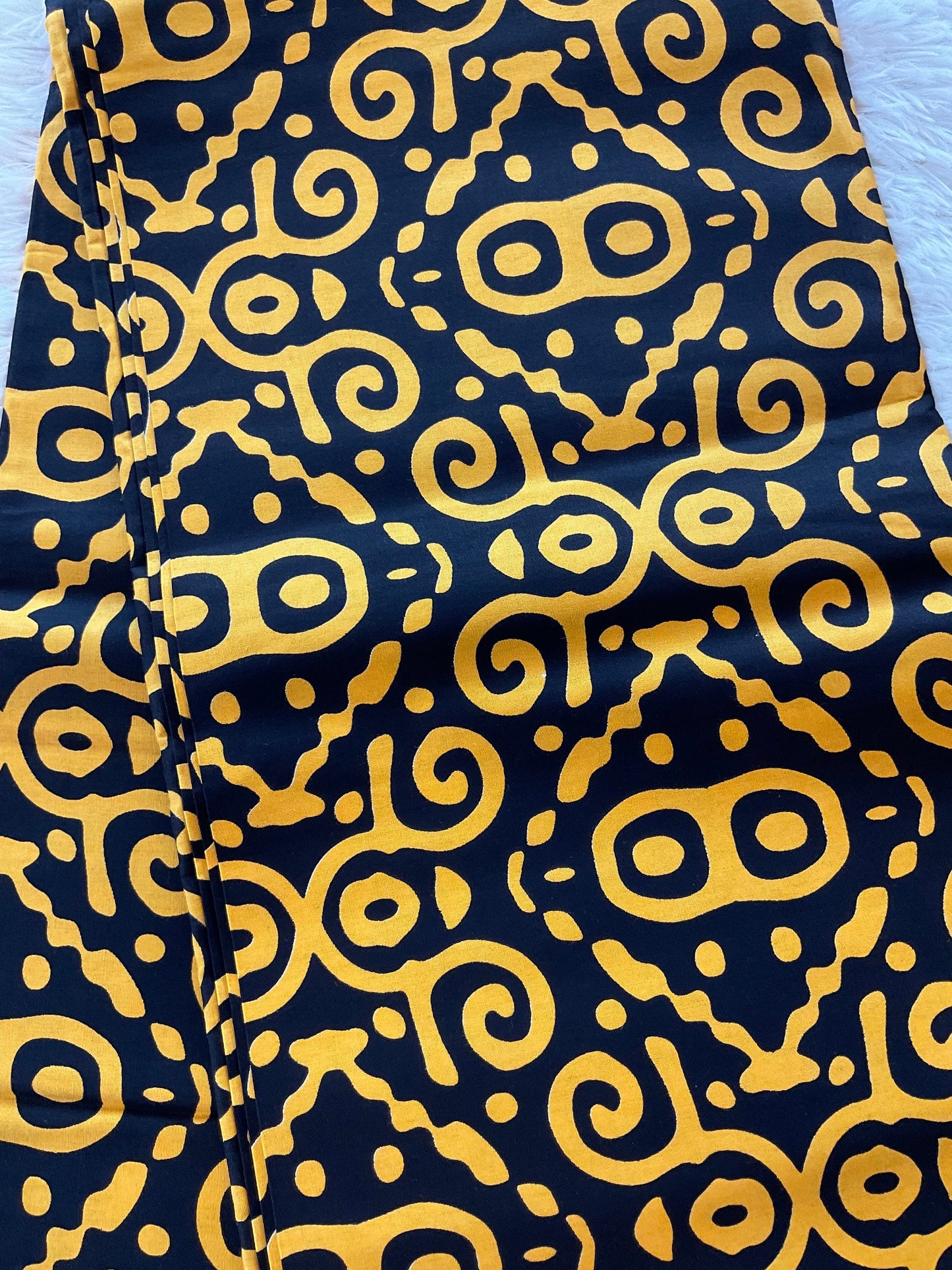 African Fabric/African prints/ Ankara fabric/ African fabric per yard/ African fabric for crafts/ African fabri/FG66/Black and Gold Fabric