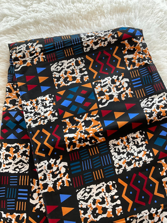 African Fabric/African prints/ Ankara fabric/ Wax print for dress/ African fabric for crafts/ African fabric for quil/MK503