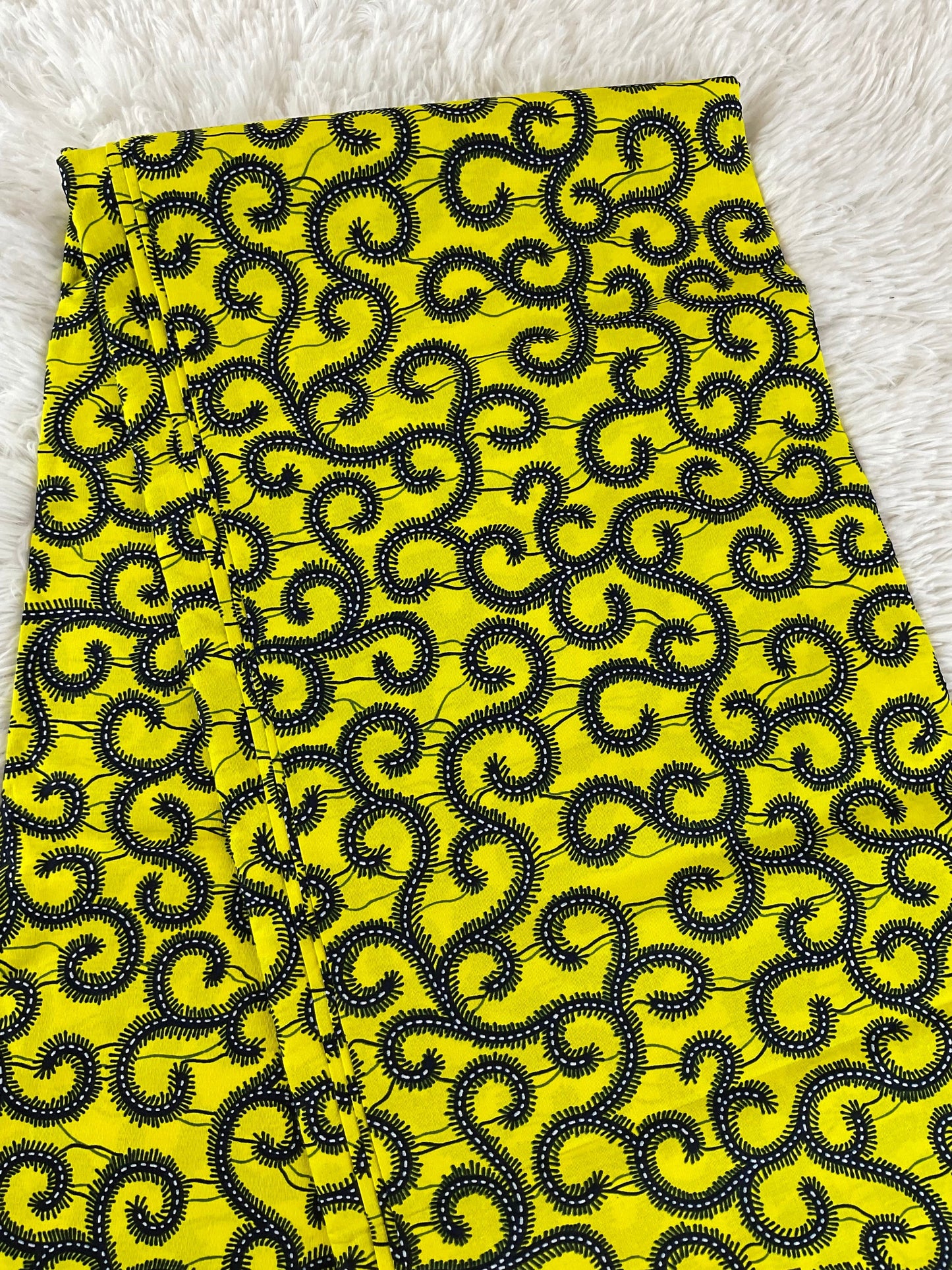 African Fabric/African prints/ Ankara fabric/ African fabric by the yard/ Wax prints/ African fabric for apparels/Yellow African Fabric/Mudc