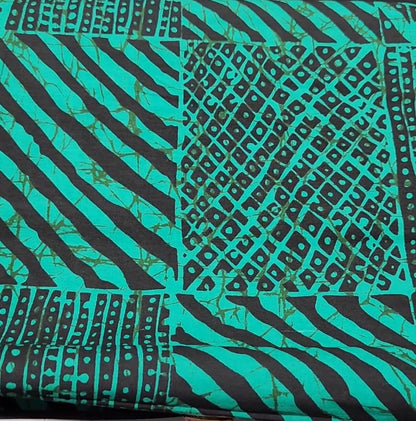 African Fabric/African prints/ Ankara fabric/ African fabric per yard/ African fabric for crafts/ African fabri/DK01/Green Fabric