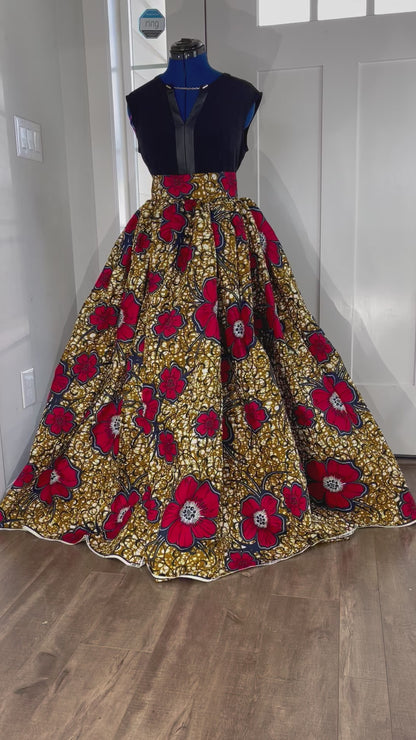African Skirt/Ankara Skirt/Plus Size Skirt/African Print/JT2/