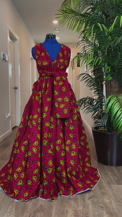 African Dress/Ankara Infinity Maxi Dress/African Clothing