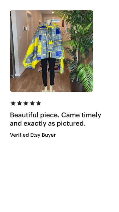 African Cape/Cape/Shoulder Cape/Ankara Cape/VA120