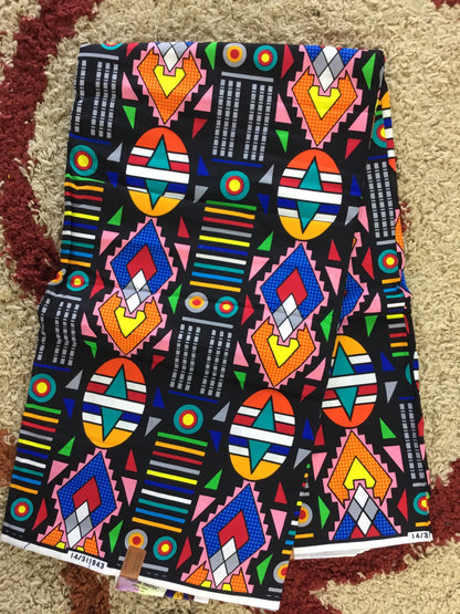 Black African Fabric/African prints/ Ankara fabric/African wax/Hollandais/ Blue and white African Kente/blue and white fabric/MK788c