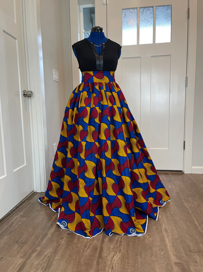 African skirt/African maxi skirt/Danshiki maxi skirt/African long skirt/Maxi skirt/