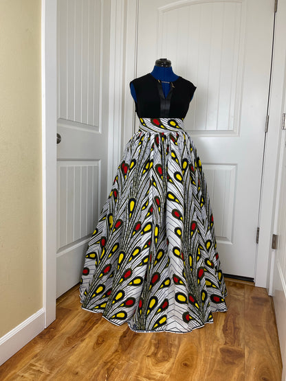 African maxi skirt/ African women clothing/ Ankara maxi skirt/ African print skirt/ Ankara skirt/ skirt