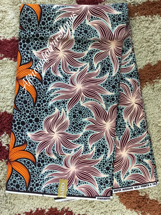 African fabric/Ankara fabric/ Danshiki/Danshiki fabric/African print/Ankara fabric for dress/ African textile for crafts/African print for sewing/KM75