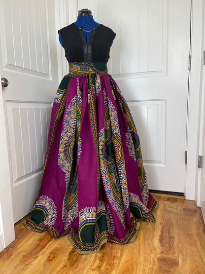 African maxi skirt/ African women clothing/ Ankara maxi skirt/ African print skirt/ Ankara skirt/ skirt