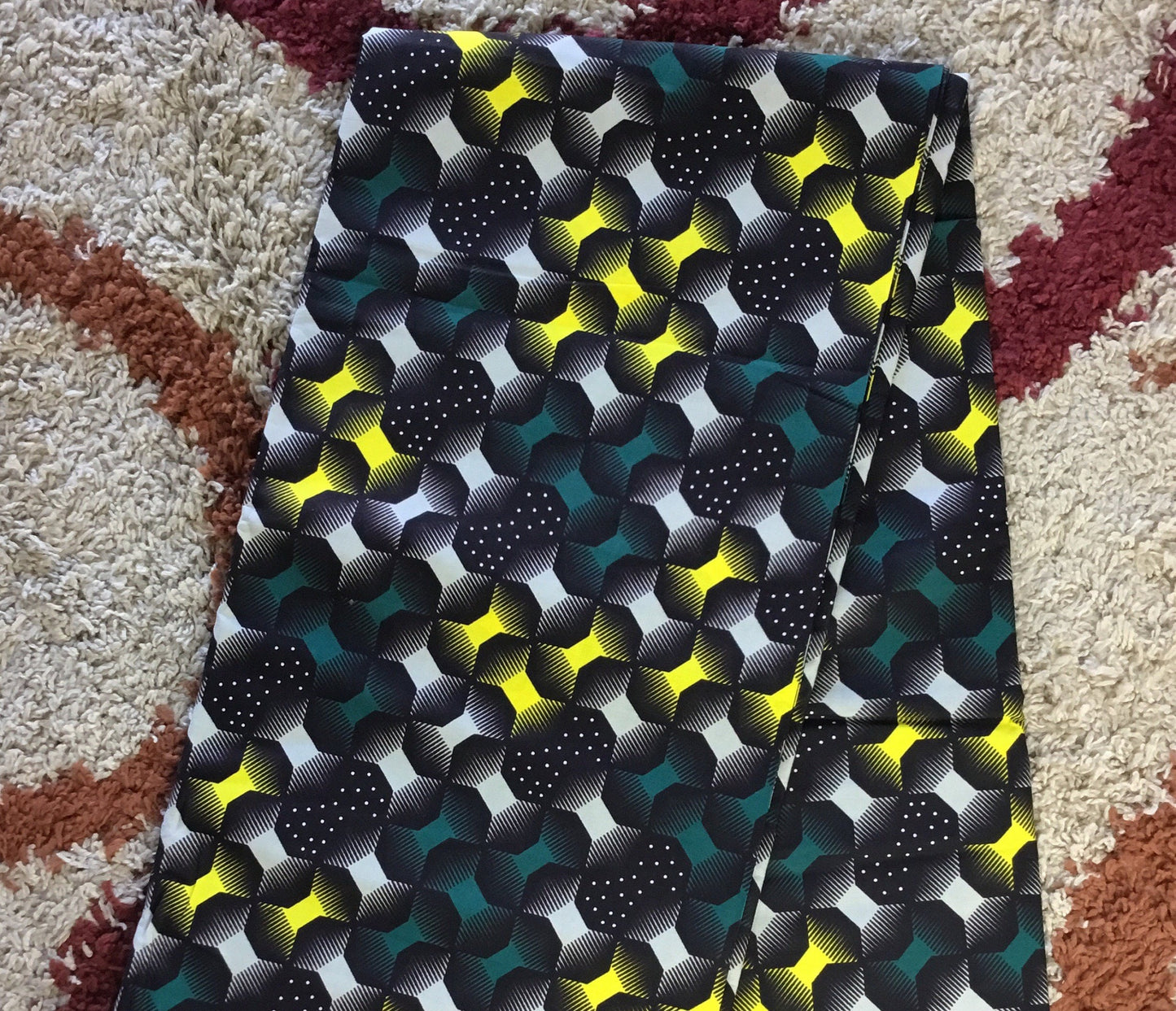 African fabric/Ankara fabric/ Danshiki/Danshiki fabric/African print/African wax/KM105