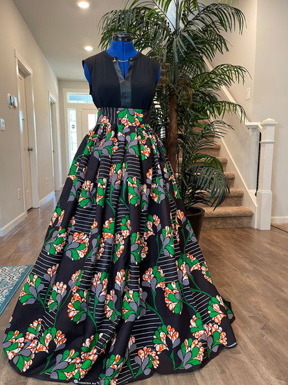 African skirt for sale/Ankara maxi skirt/Ethnic maxi skirt/Orange African maxi skirt/Danshiki maxi skirt/African long skirt/Maxi skirt/