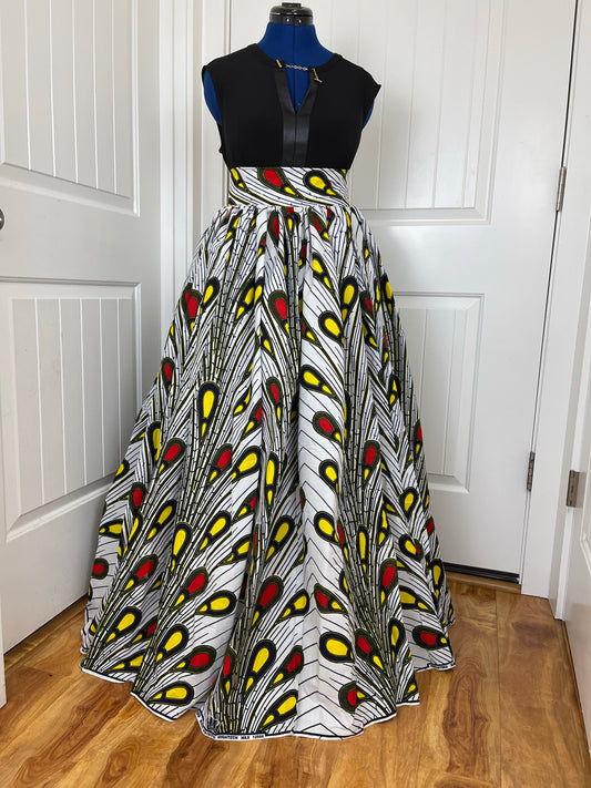 African maxi skirt/ African women clothing/ Ankara maxi skirt/ African print skirt/ Ankara skirt/ skirt