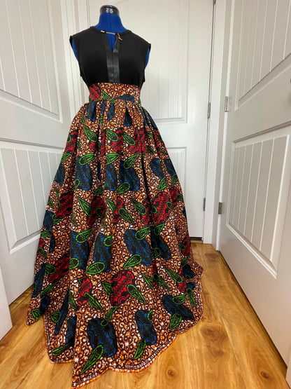 African maxi skirt/ African women clothing/ Ankara maxi skirt/ African print skirt/ Ankara skirt/ skirt
