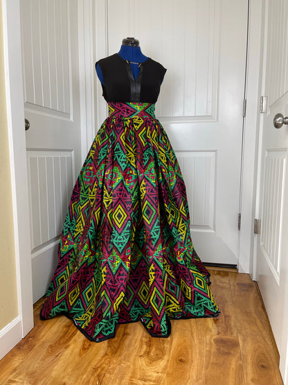 African print maxi skirt/African maxi skirt/Danshiki maxi skirt/African long skirt/Maxi skirt/