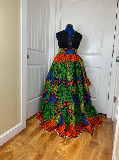 African print skirt|African clothing/African skirt plus size|Ankara maxi skirt/ African print skirt/ Ankara long skirt/ kente skirt/fashion skirt