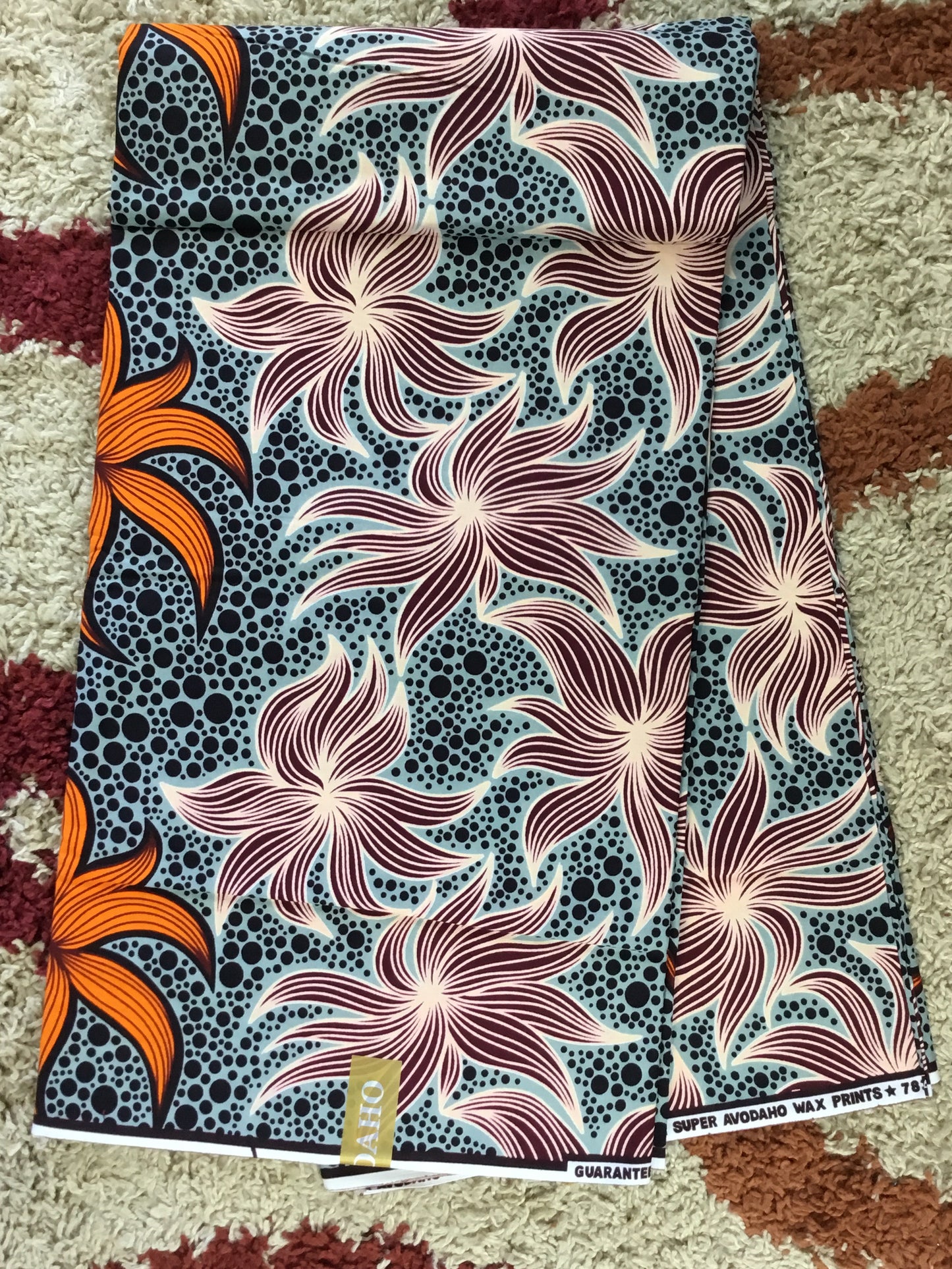 African fabric/Ankara fabric/ Danshiki/Danshiki fabric/African print/Ankara fabric for dress/ African textile for crafts/African print for sewing/KM75