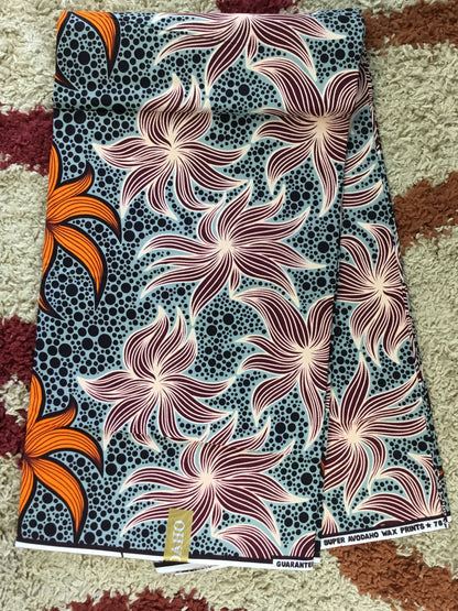 African fabric/Ankara fabric/ Danshiki/Danshiki fabric/African print/Ankara fabric for dress/ African textile for crafts/African print for sewing/KM75