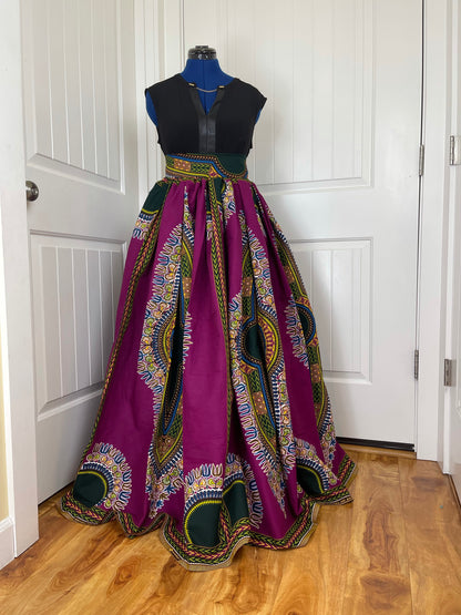 African maxi skirt/ African women clothing/ Ankara maxi skirt/ African print skirt/ Ankara skirt/ skirt