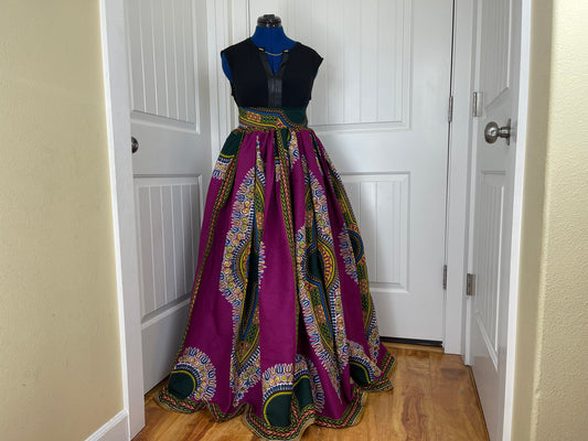 African maxi skirt/ African women clothing/ Ankara maxi skirt/ African print skirt/ Ankara skirt/ skirt