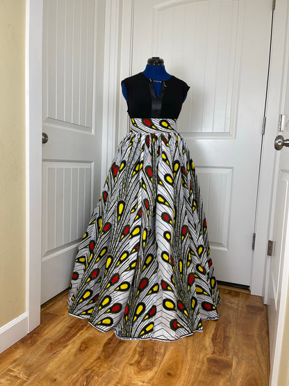 African maxi skirt/ African women clothing/ Ankara maxi skirt/ African print skirt/ Ankara skirt/ skirt