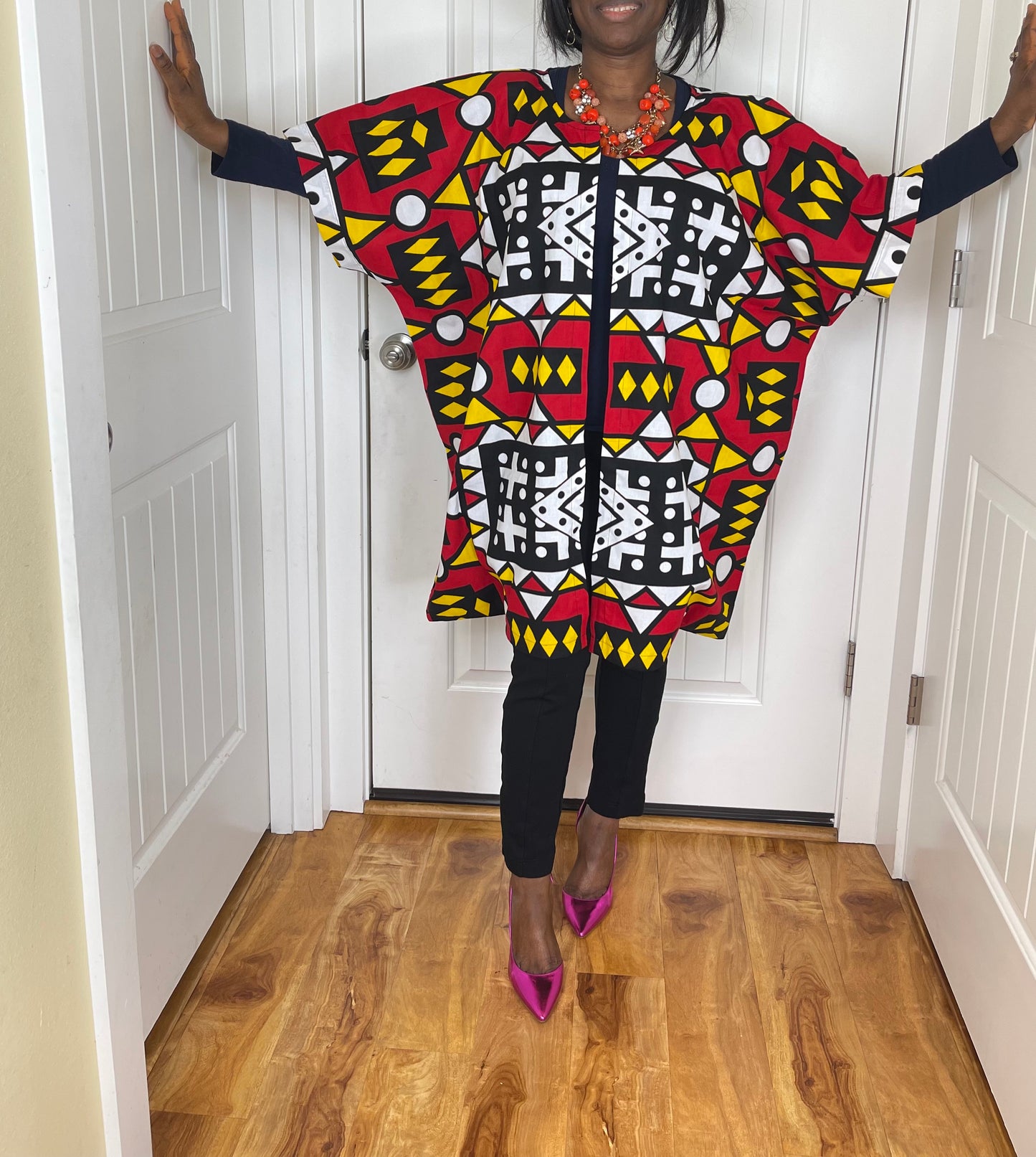 African kimono/African top/Ankara Duster/VA119
