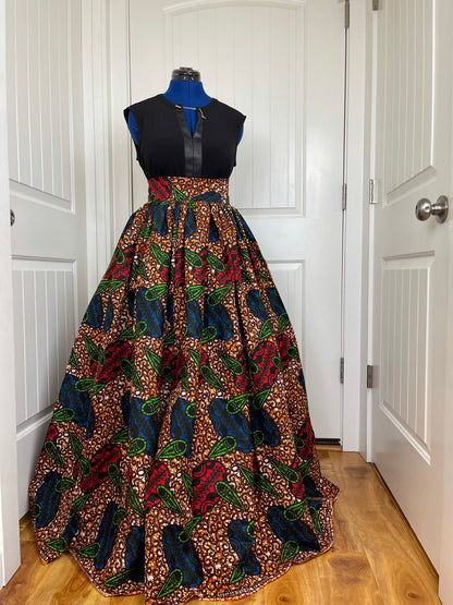 African maxi skirt/ African women clothing/ Ankara maxi skirt/ African print skirt/ Ankara skirt/ skirt