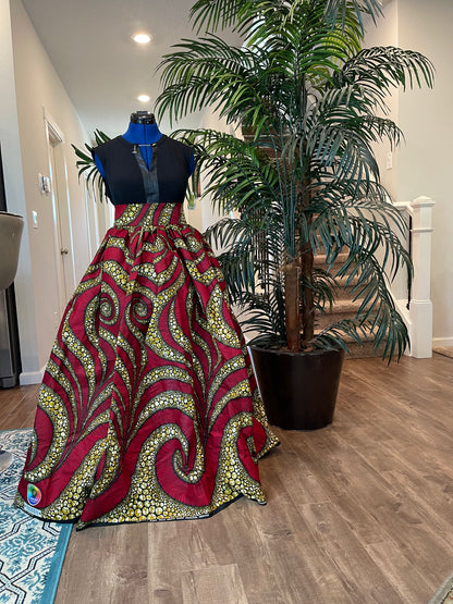 African maxi skirt/ African women clothing/ Ankara maxi skirt/ African print skirt/ Ankara skirt/ skirt