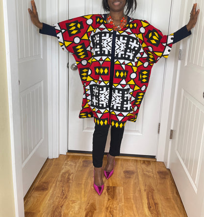 African kimono/African top/Ankara Duster/VA119