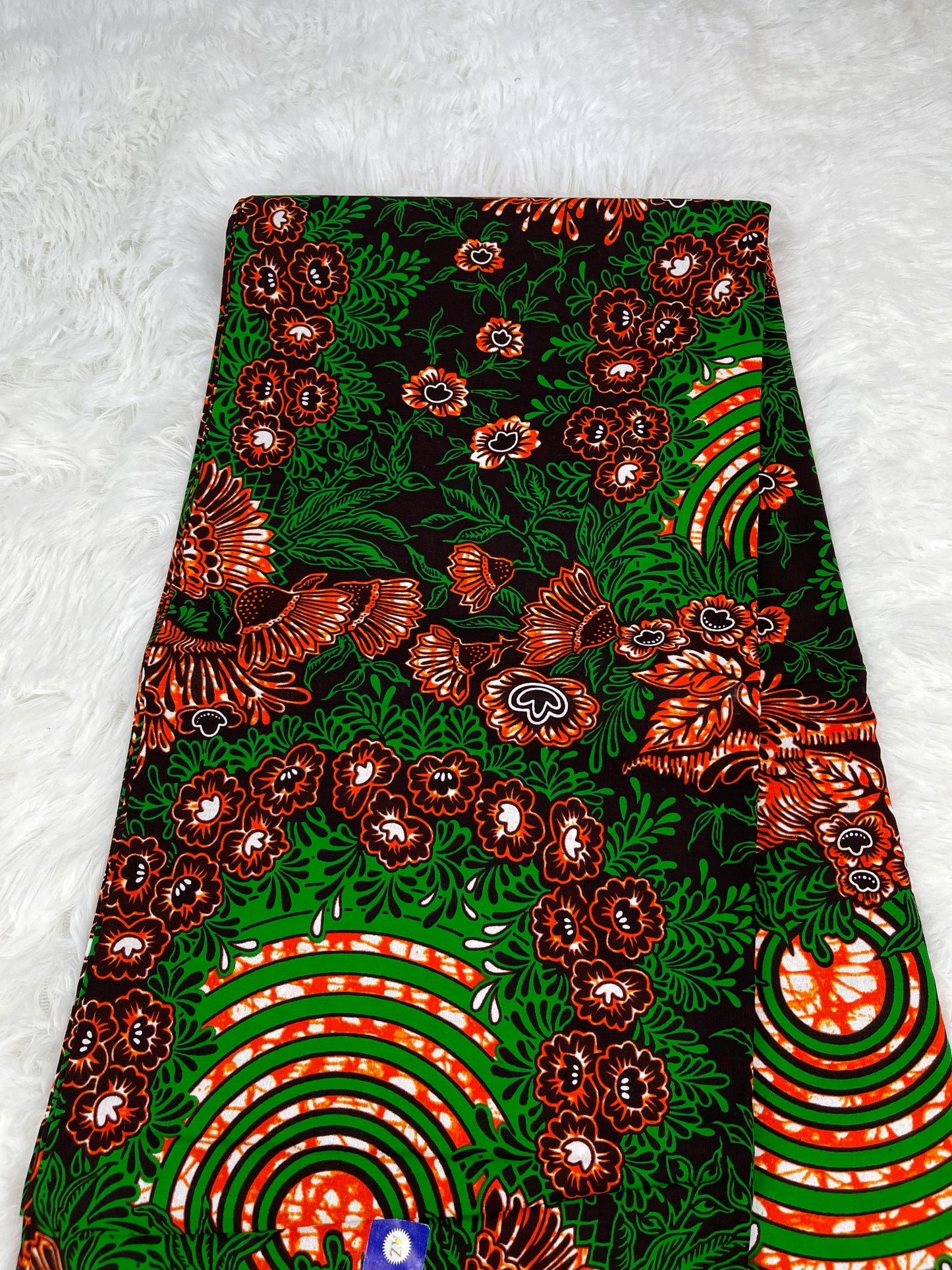 African fabric Ankara fabric/Danshiki/KM17/Green Fabric/African fabric by the yard/African fabric pattern