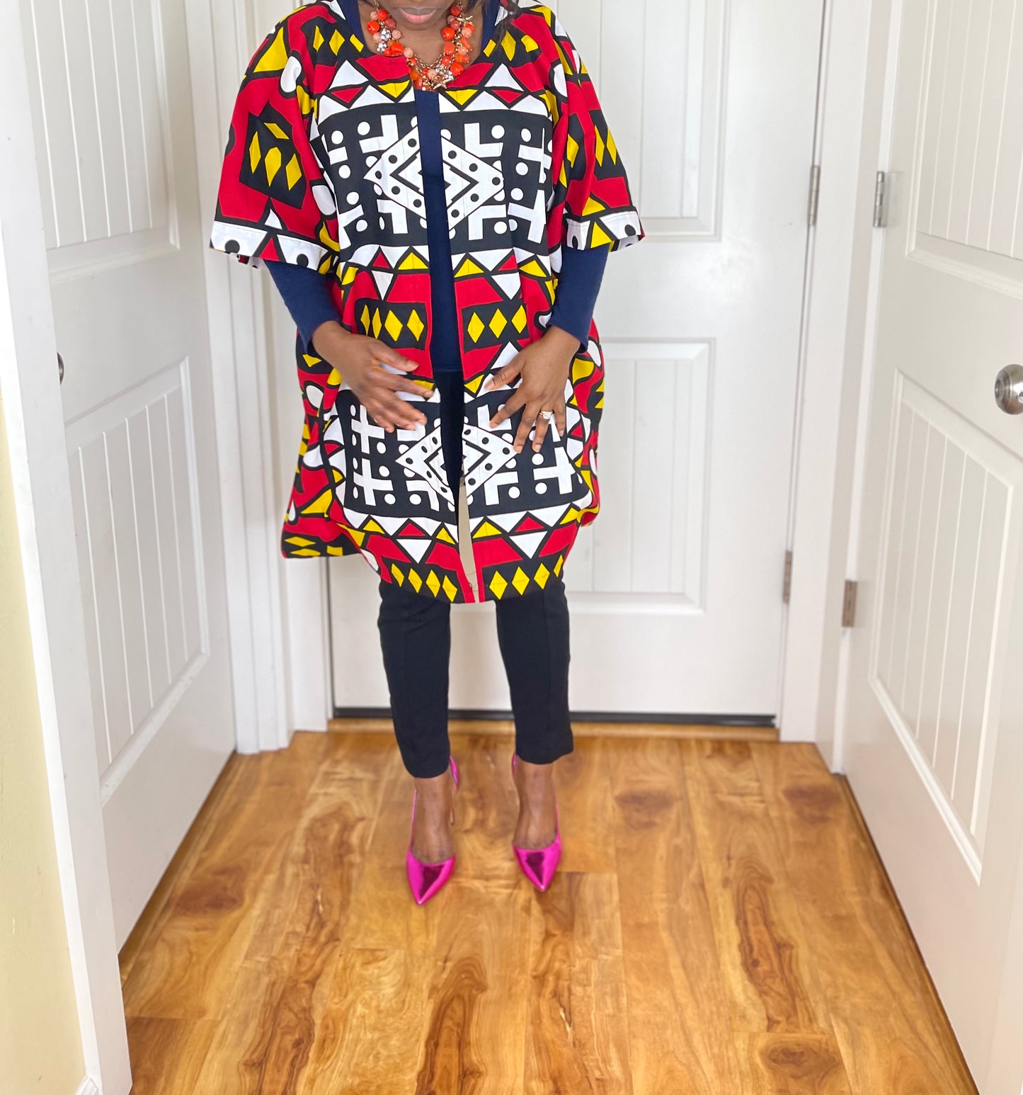 African kimono/African top/Ankara Duster/VA119