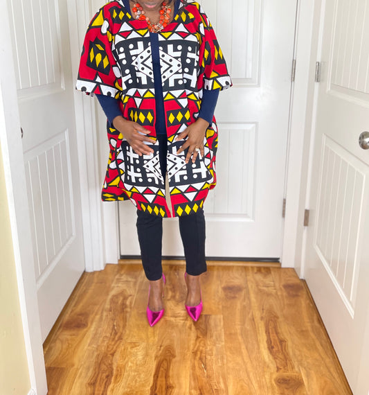 African kimono/African top/Ankara Duster/VA119