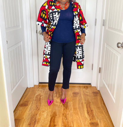 African kimono/African top/Ankara Duster/VA119