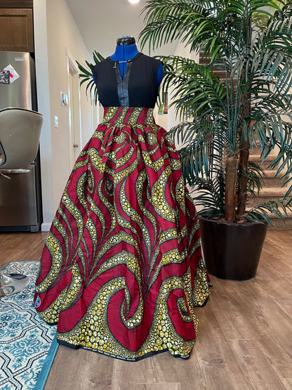 African maxi skirt/ African women clothing/ Ankara maxi skirt/ African print skirt/ Ankara skirt/ skirt