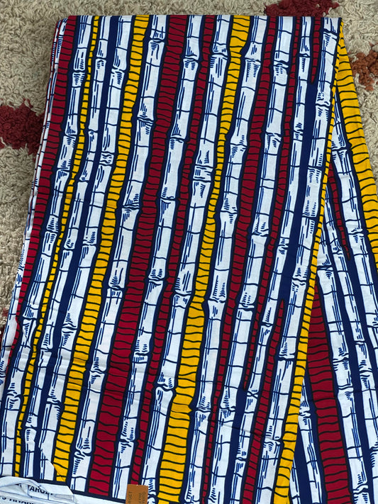 Multicolor African fabric/African wax/African print fabric/Ankara fabric/KM119