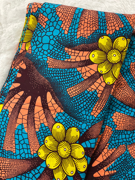 African fabric/Ankara fabric/ Danshiki/Danshiki fabric/African print/African wax/KM102